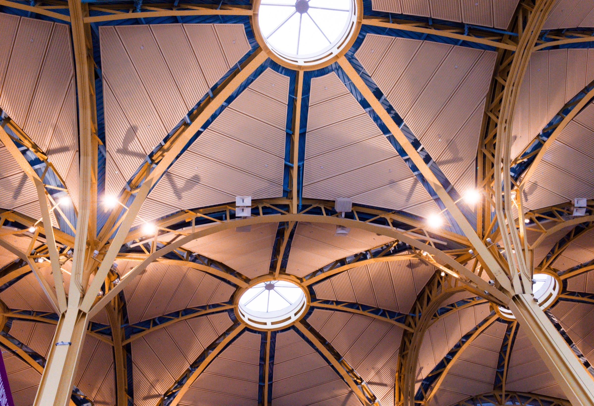 Architecture - dramatic interior ceiling structure