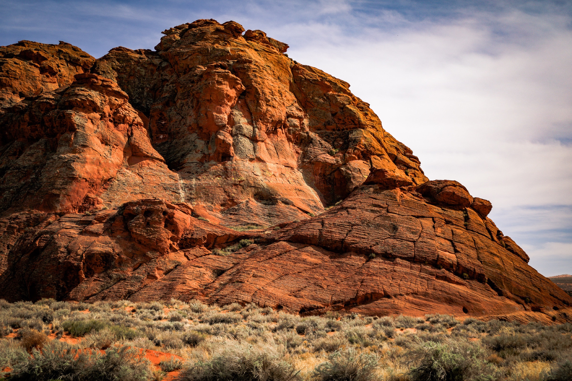 Nature - red sandstone rock formation